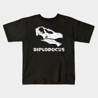 Diplodocus Fossil Skull Kids T-Shirt